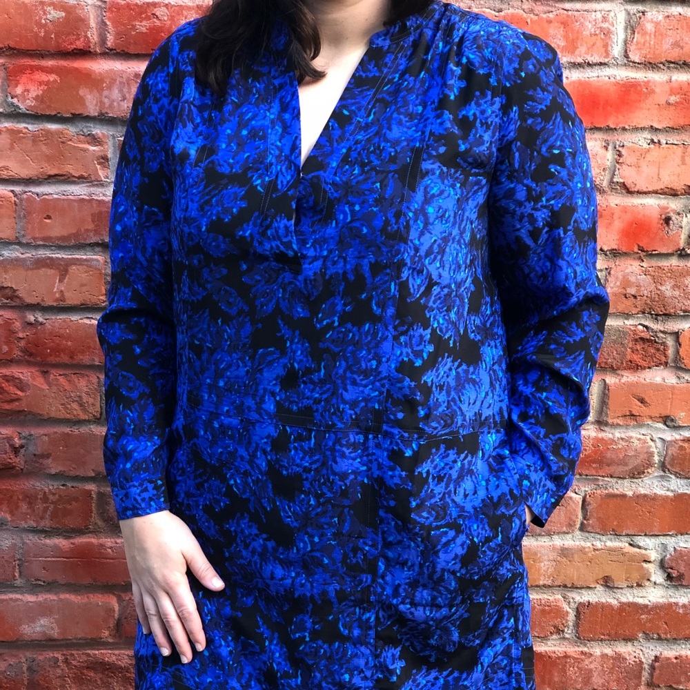 Madewell Blue and Black Dress